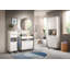 Nevide 35cm W x 110cm H x 34cm D Freestanding Bathroom Cabinet