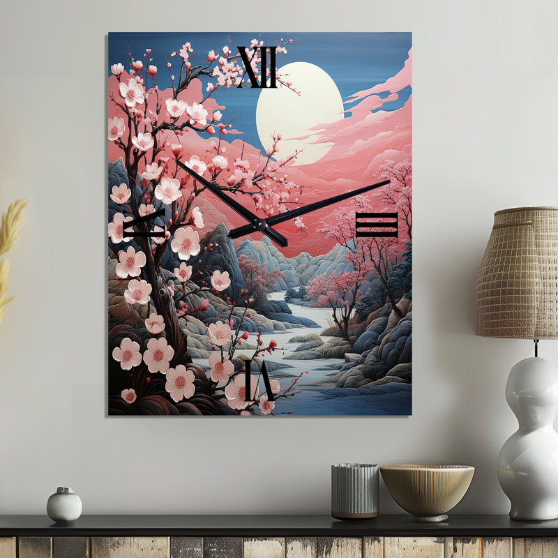 Horloge murale Asian Art Eastern Elegance III - People, Petit