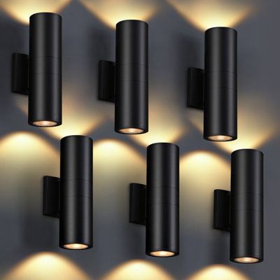 Éclairage extérieur 12 po 2700K intégré en aluminium à 12 lumières à DEL pour l'extérieur de la véranda