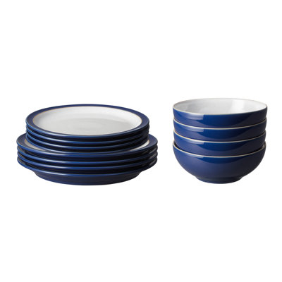 Denby Elements 12 Piece Dinnerware Set, Service for 4