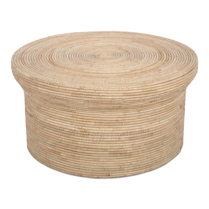 Round Raffia Coffee Table