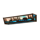 Elk And Black Bear 4 - Light Bath Bar
