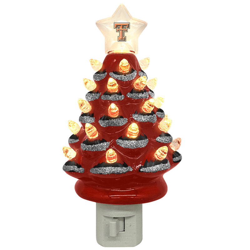 NCAA 6,5 po Texas Tech Xmas Tree Nite Lite, Texas Tech