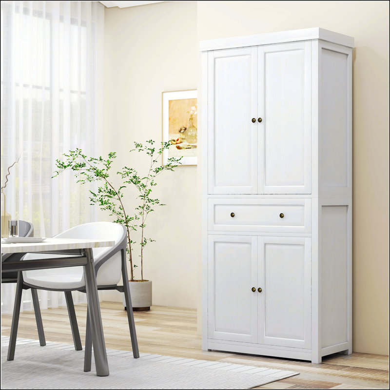 Armoire de rangement 72 po, Blanc