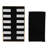 Quirion Decorative Storage Boxes Resin Modern Stripe Pattern Accent Decor For Home Office Or Living Room Set Of 2 - 4", 3" Black, White, Gold