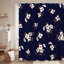 Petit rideau de douche avec 12 crochets