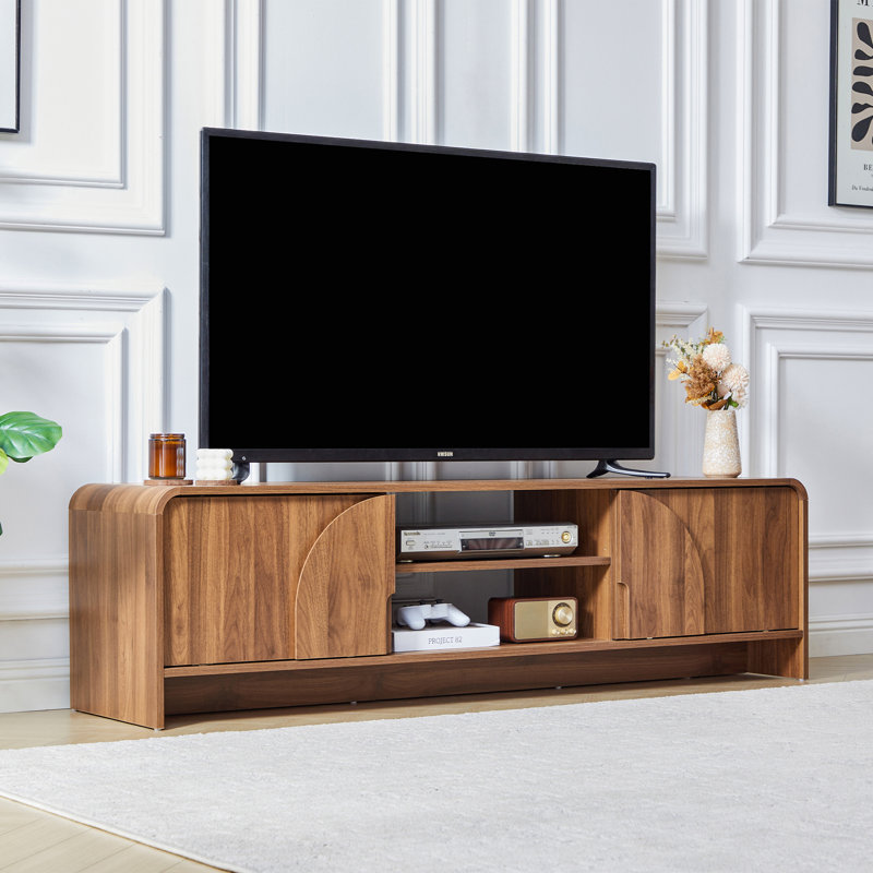 Meuble télé 62,2 po avec porte coulissante