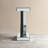 Amla 39.4" Mirrored Glass Modern Console Table Entryway Behind Sofa Table Crushed Crystal Inlay