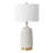 Thierra 28.25 Inch Cream/Brass Ceramic Table Lamp