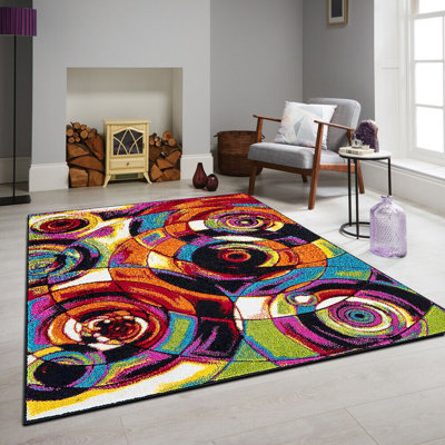 Leombruno Abstract Indoor / Outdoor Area Rug
