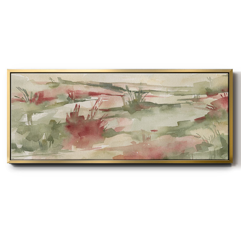 Rust Grasslands II- Framed Canvas