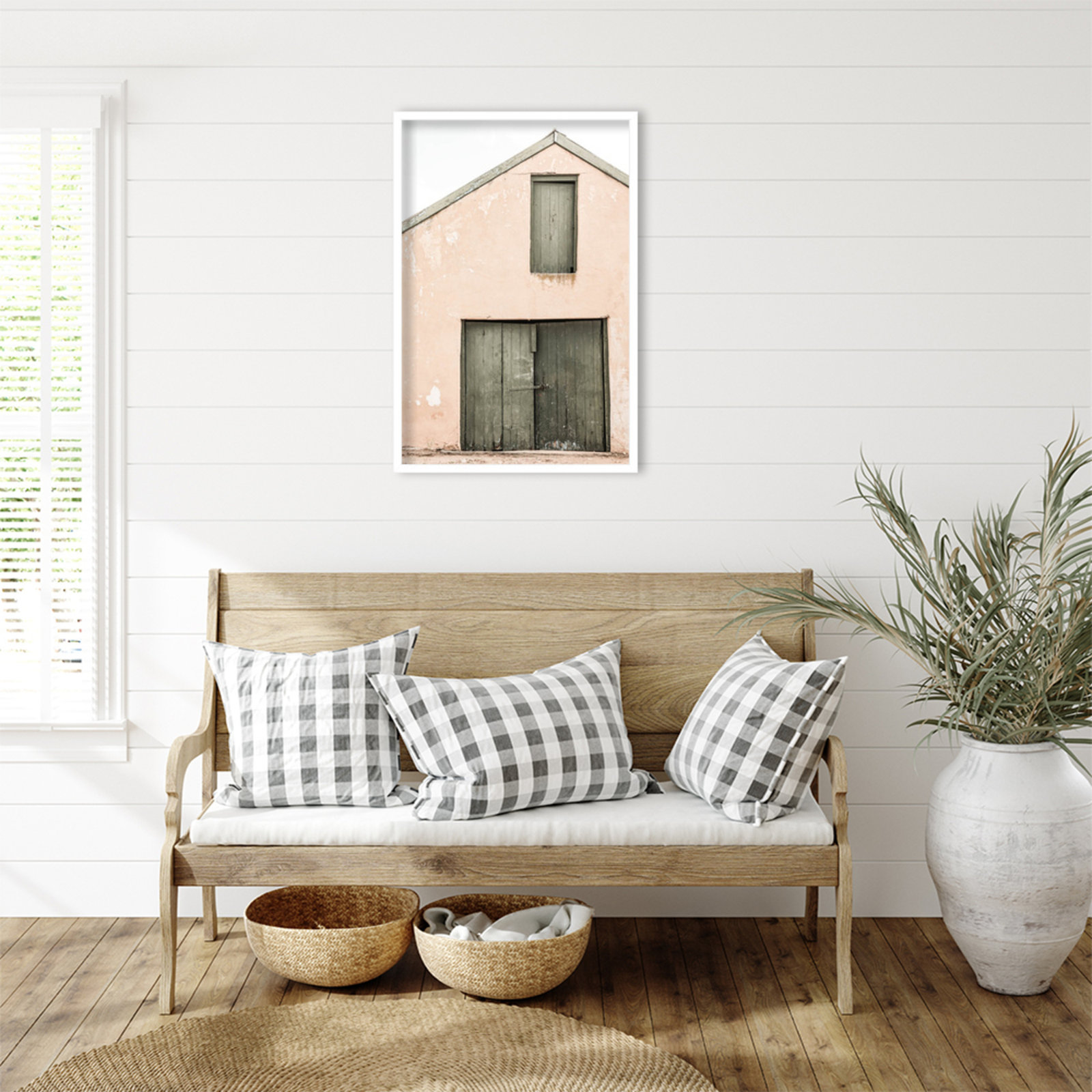 Pineland "Karoo Farm House" Print, White, 33" H x 23" W
