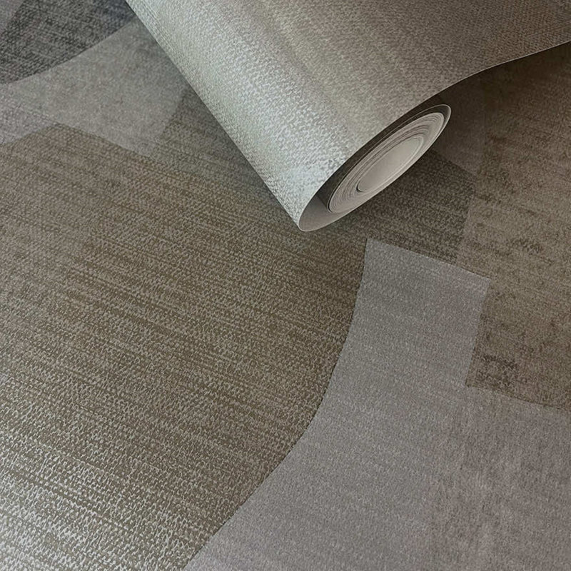 Papier peint texturé non tissé abstrait Pi., Brun