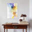 Ethereal Watercolor Flow Abstract Contemporary Modern Violet Wall Art Print 1 Piece Wrapped Canvas Wall Art-227248284