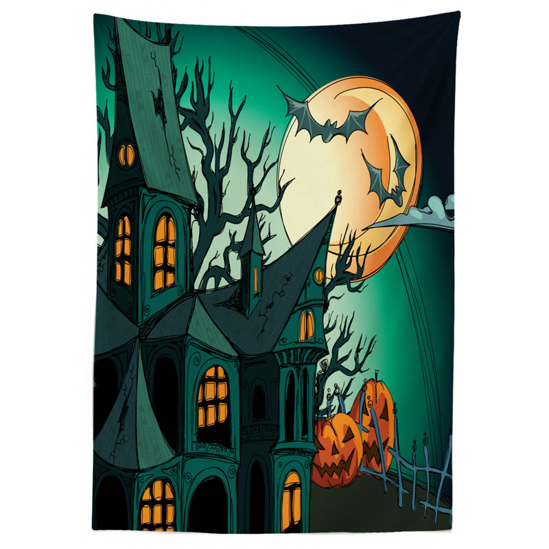 Halloween Tablecloth, 84" L x 60" W