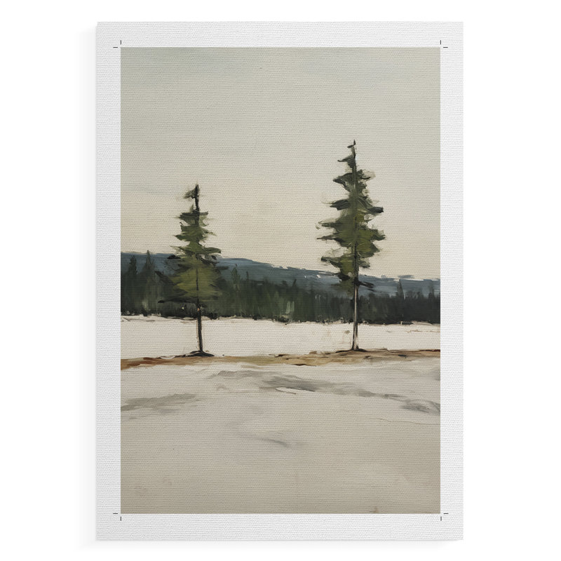 Paysage rétro XXIV - reproduction de toile seulement - non encadrée, H 48 po x l 32 po