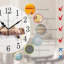 Horloge murale ronde en bois Wamika