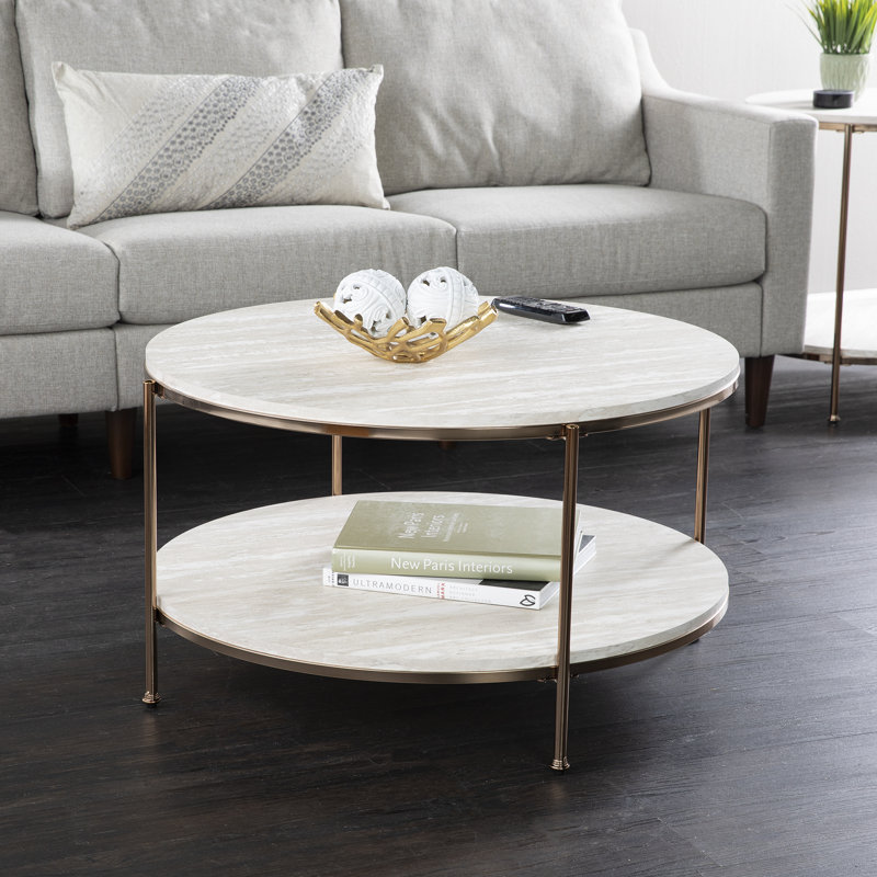 Stamper Single Coffee Table, Champagne