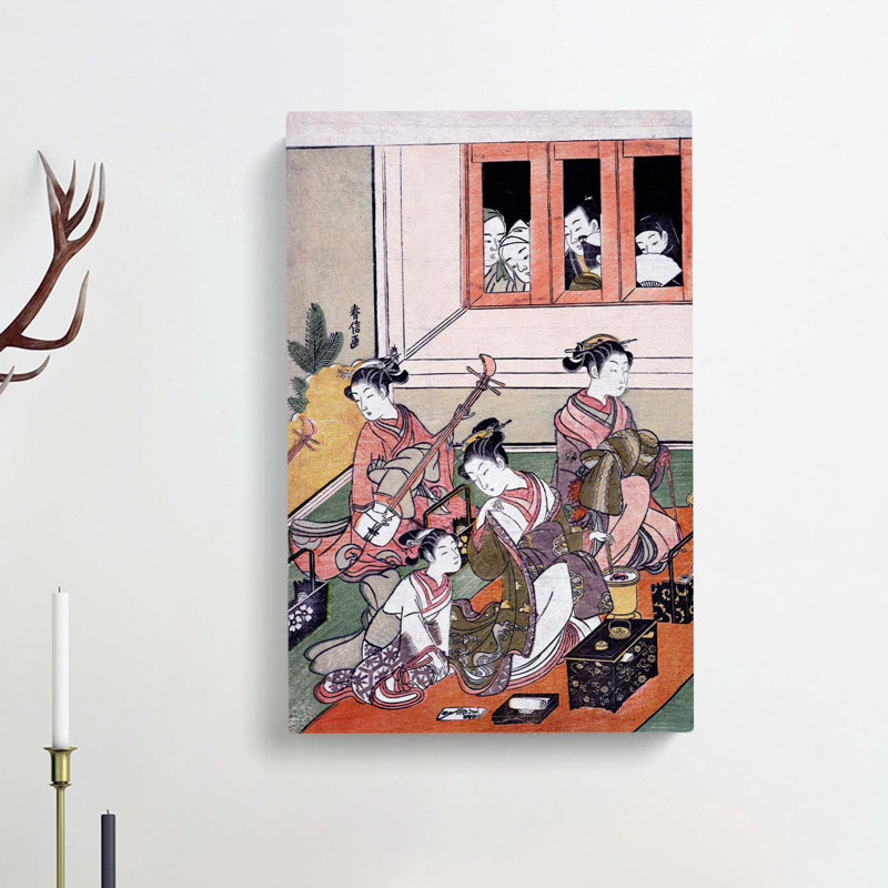 Watchers and the Watched by Harunobu Suzuki - Wrapped Canvas, 76cm H x 50cm W x 3cm D