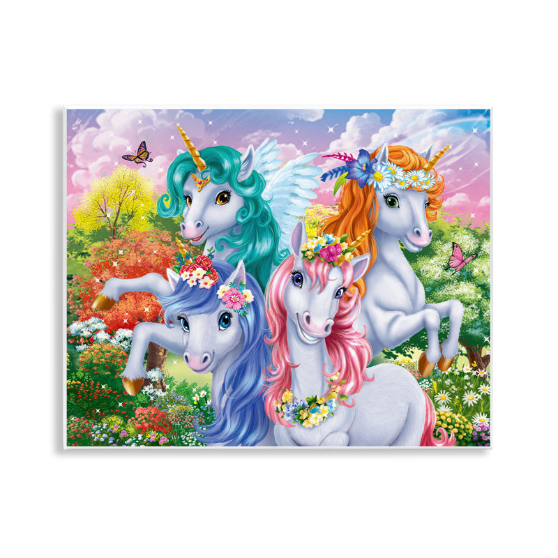  Cute Unicorn Selfie Wall Plaque Art by Image World