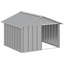 Niche pour chien vidaXL grise 45,9 po x 40,6 po x 32,3 po-87937198-87937201