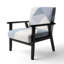 Fauteuil d'appoint rembourré Mid-Century