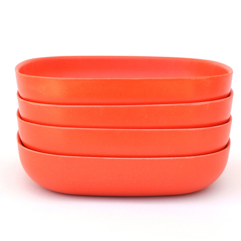 Ensemble de 4 pièces en bambou EKOBO Ensemble de bols à pâtes / salade, Kaki