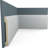 Endurathane Remington Baseboard Moulding, 5 7/8"H x 5/8"P x 94 1/2"L, Factory Primed (12-Pack)