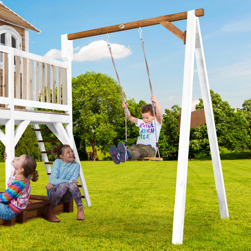 Liam AXI Hemlock Swing Set with 1 Swing(s) , 1 Slide(s), White