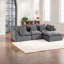 Canapé modulaire Velvet Cloud, canapé surdimensionné gris antique, confort du salon
