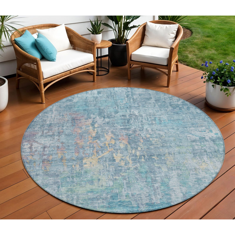 Tapis d'intérieur rond 8 po