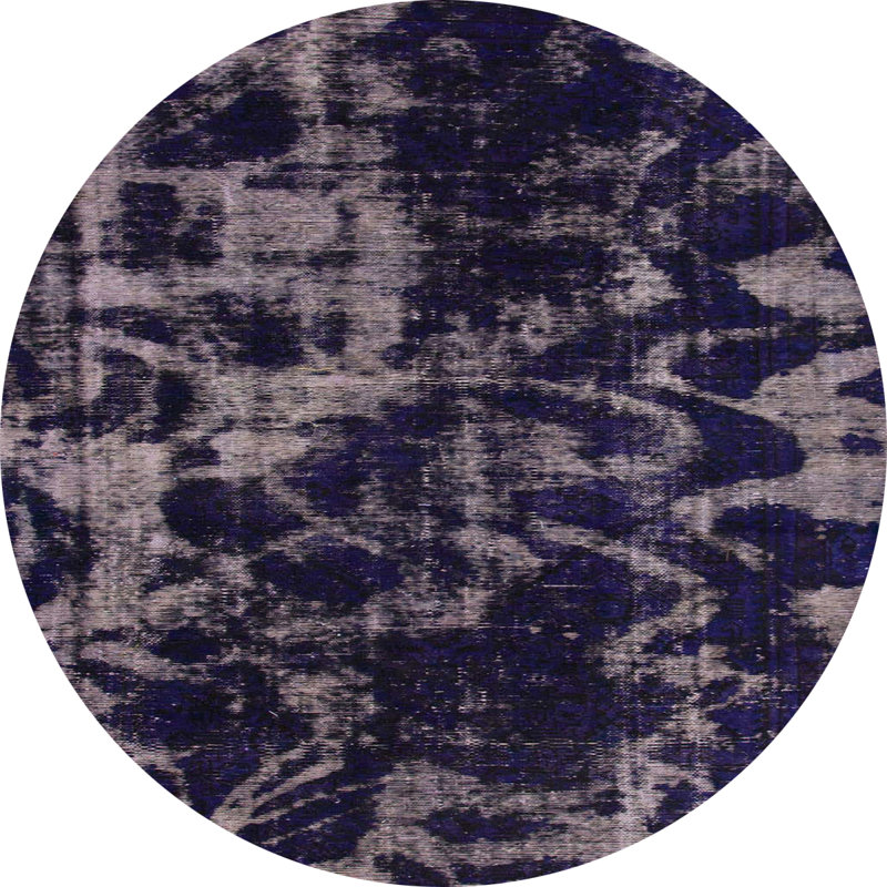 Tapis abstrait moderne 1156, Rond 7 pi