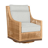 Outdoor Peninsula Gliding Wicker/Rattan Chair with Cushions
