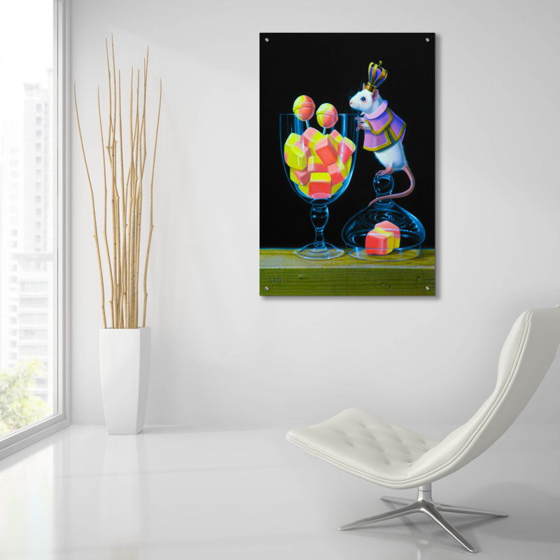 «Gluttony Is A Bad Taring» par Valery Vecu Quitard, OpArtelia & Co., art mural en verre acrylique