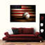 Drapeau américain de baseball sur toile-1781767680