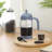 Mr. Coffee French Press Coffee Maker, 34 oz/1 Liter Glass Carafe with High Heat Resistant Durable Borasilicate Glass & Blue Frame and Plunger, Includes Coffee Scoop-118661529