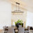 Maquisha 7-Light Dimmable Rustic Vintage Rectangle Tiered Crystal Chandelier with Antique Bronze Finish