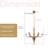 6-light French Chandelier With Brass Gold