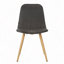 Chaise de salle à manger avec pieds à transfert de chaleur, ensemble de 2