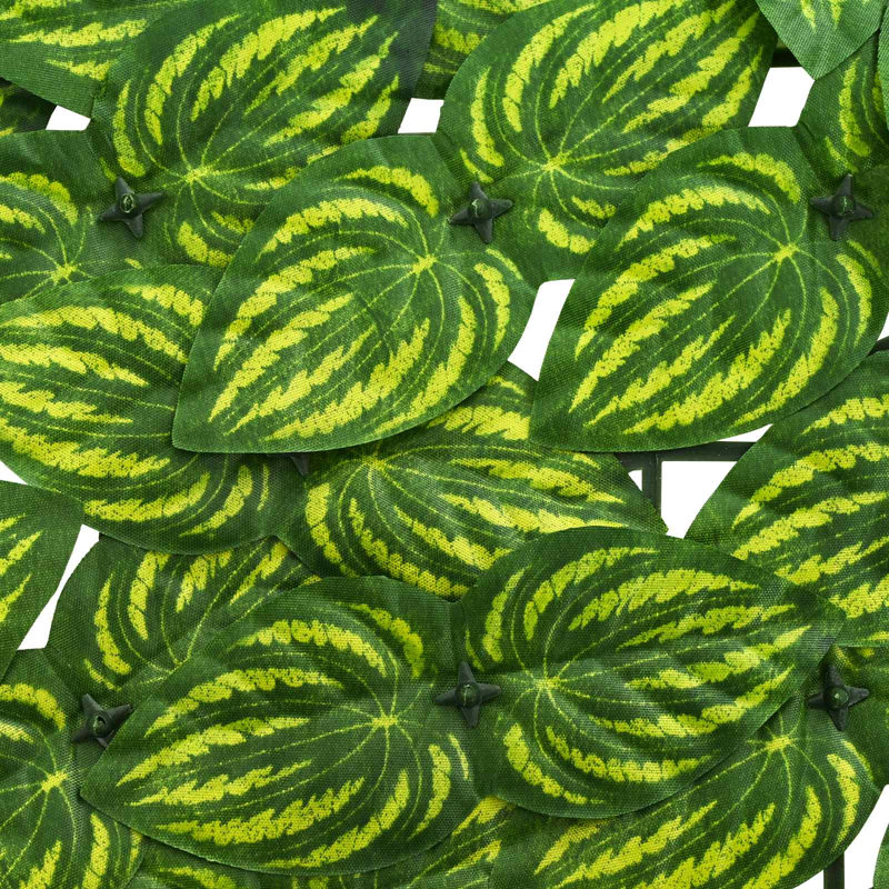 Vidaxl Balcony Screen With Leaves Garden Sunshade Dark Green/Green Multi Sizes, 200cm W x 75cm D