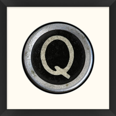 Wendover Art Group Type Key: Q - Picture Frame Textual Art On Paper In Black;white