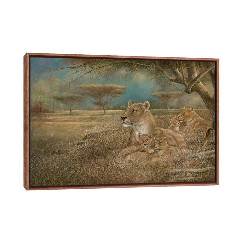 «Winds of change» par Ruane Manning - reproduction d'art, Toile classique avec cadre brun, Aucun mat