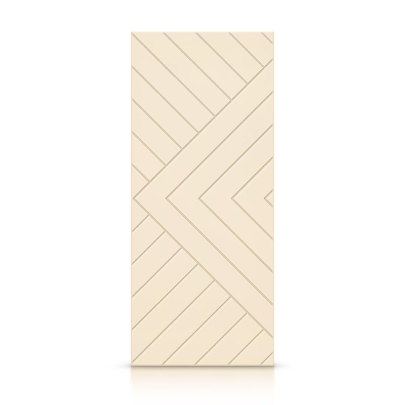 Porte standard à panneaux en bois manufacturé, Beige, 36 po x 84 po