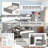 Full Size Loft Bed With Twin Stand-Alone Bed, Desk, Shelves And Wardrobe, Gray-1679629624