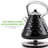 OVENTE 1.7L Electric Kettle, 1500W Stainless Steel Fast Boiling Water Heater for Coffee or Tea with Auto Shut-Off, Boil-Dry Protection, Cool-Touch Handle and Illuminated Power Switch, Black KS755B-47863681