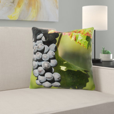 Coussin décoratif raisins