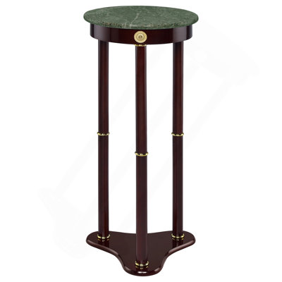 Elna Accent Side Table With Round Top Plant Stand