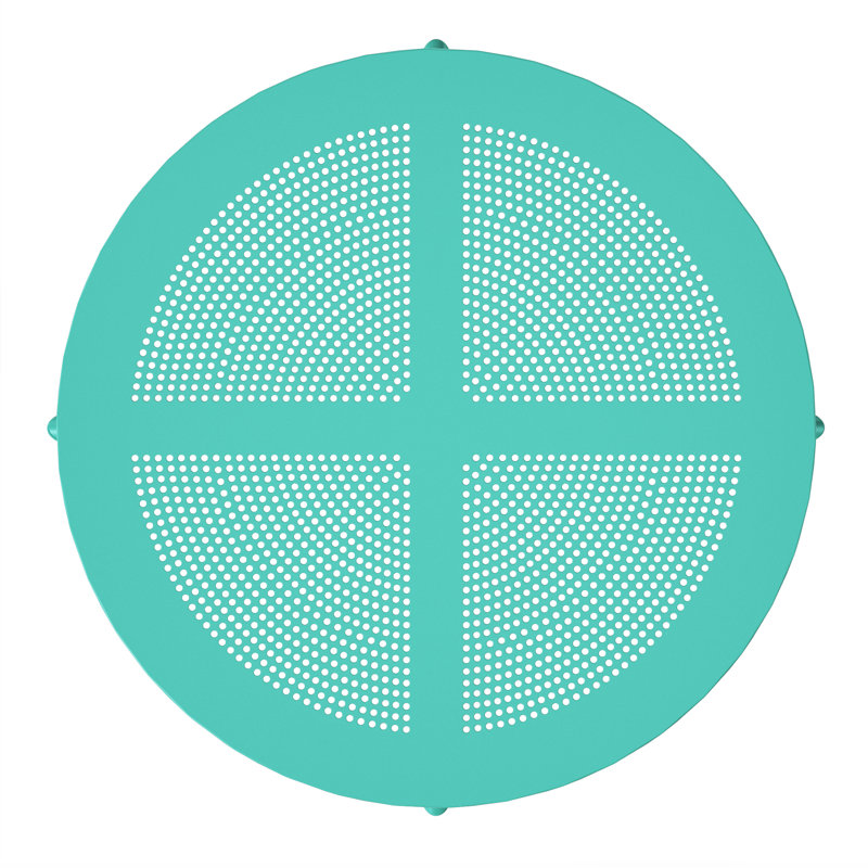 31.5" Outdoor Round Dining Table, Teal