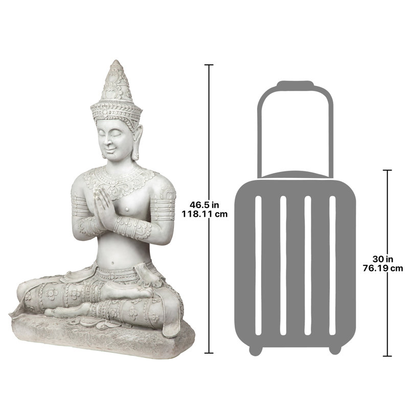 Statue de bouddha thaï Ayutthaya en prière