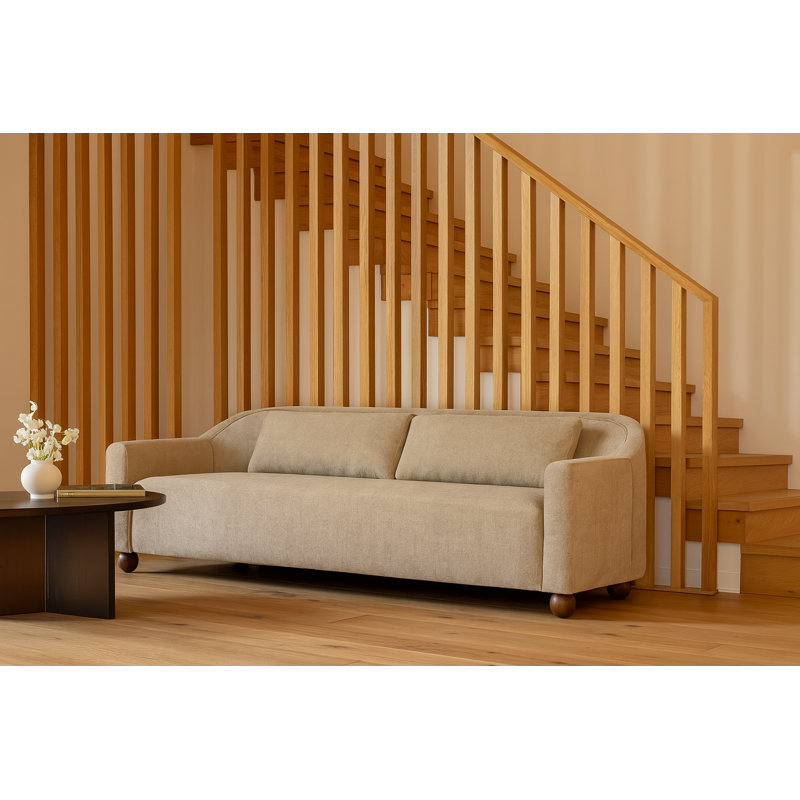 Alice 96 Inch Sofa, Pebble
